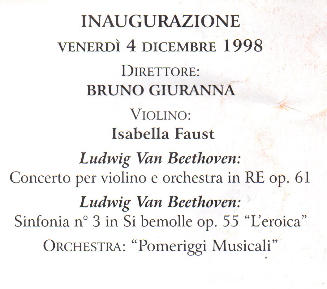 Vigevano Pomeriggi Musicali 1998-1999